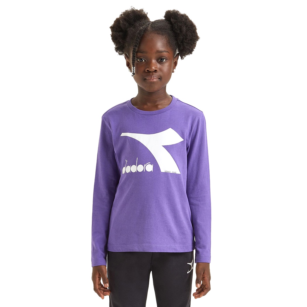 DIADORA JU T-SHIRT LS CORE MAGLIA BAMBINI COTONE MANICHE LUNGHE 102.179982