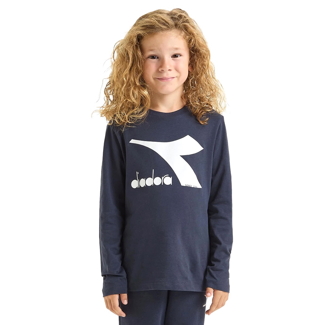 DIADORA JU T-SHIRT LS CORE MAGLIA BAMBINI COTONE MANICHE LUNGHE 102.179982