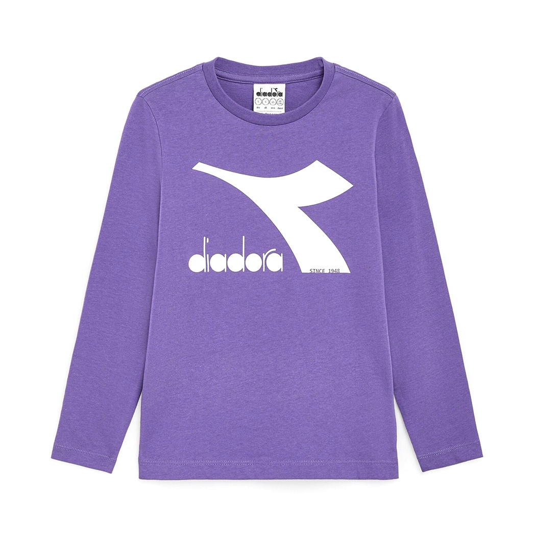 DIADORA JU T-SHIRT LS CORE MAGLIA BAMBINI COTONE MANICHE LUNGHE 102.179982