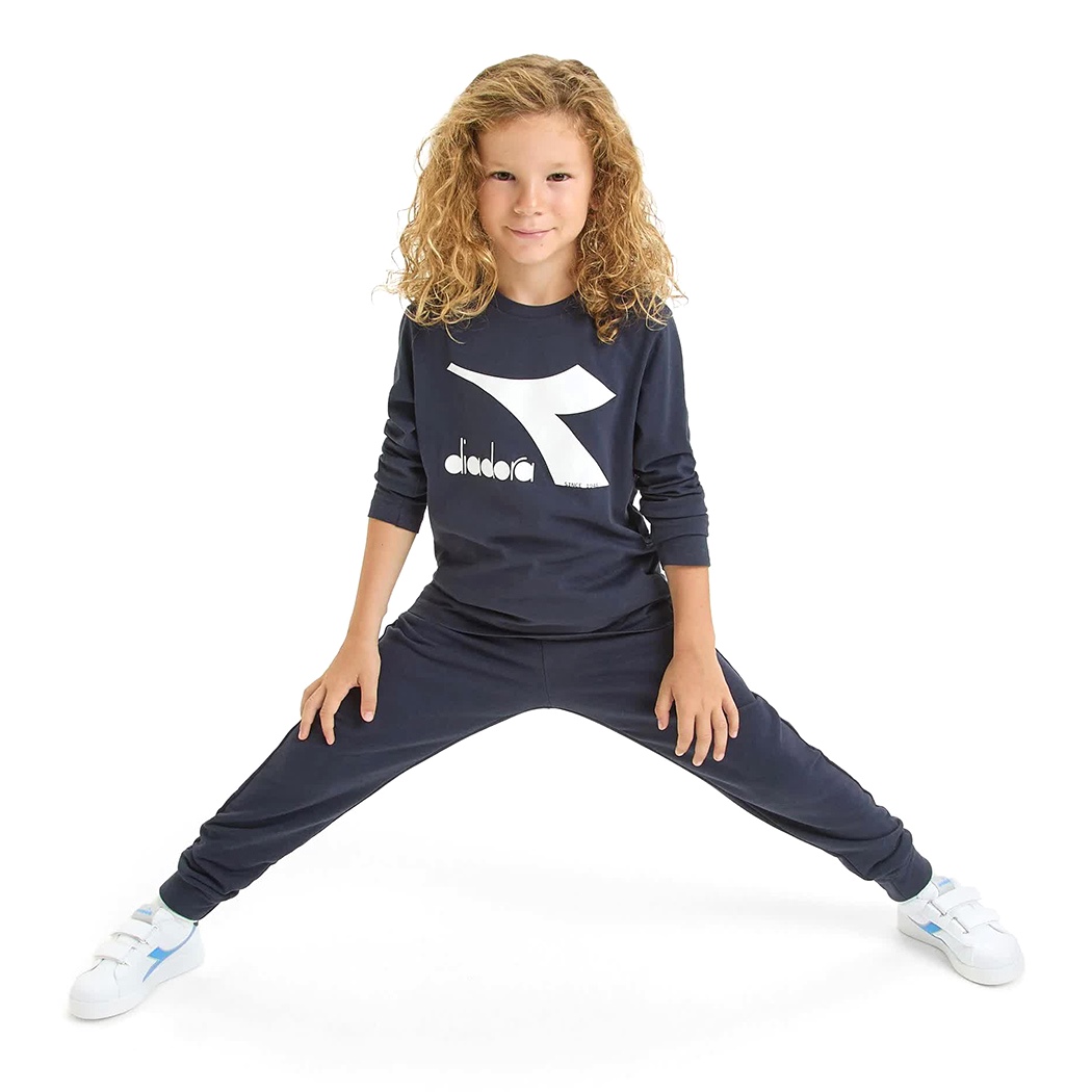 DIADORA JU T-SHIRT LS CORE MAGLIA BAMBINI COTONE MANICHE LUNGHE 102.179982