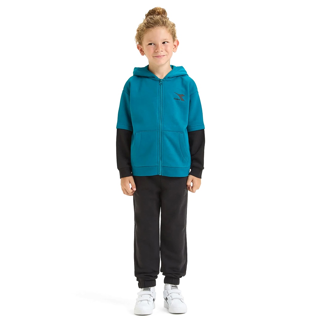 DIADORA JB.TRACKSUIT HD FZ NEON TUTA FELPA COMPLETO BAMBINI INVERNALE 102.179881