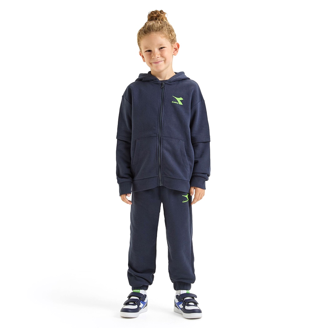 DIADORA JB.TRACKSUIT HD FZ NEON TUTA FELPA COMPLETO BAMBINI INVERNALE 102.179881