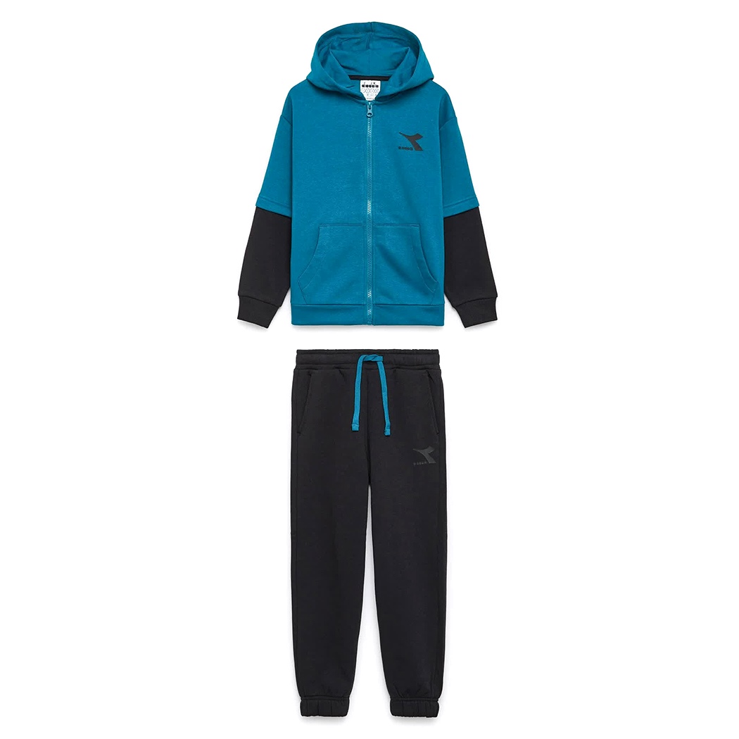 DIADORA JB.TRACKSUIT HD FZ NEON TUTA FELPA COMPLETO BAMBINI INVERNALE 102.179881