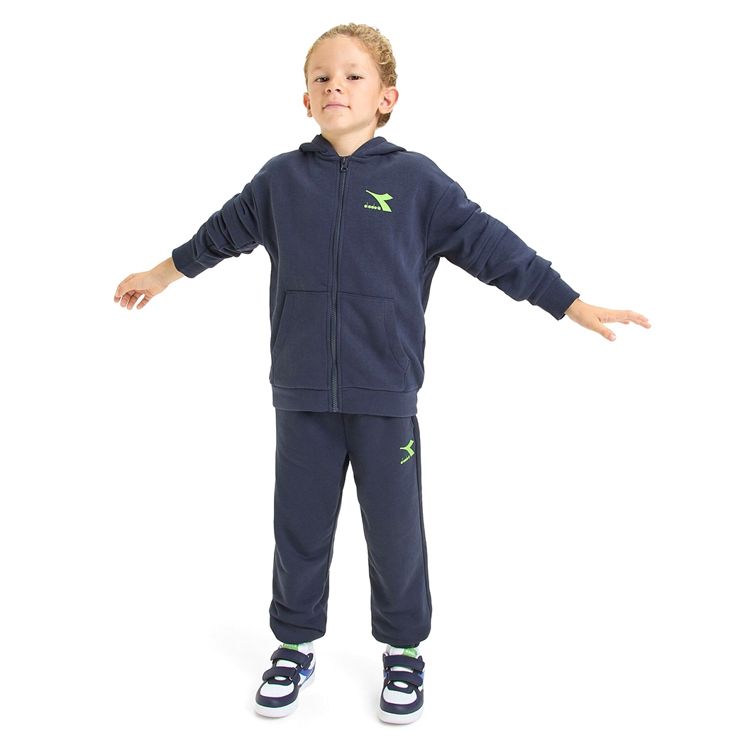 DIADORA JB.TRACKSUIT HD FZ NEON TUTA FELPA COMPLETO BAMBINI INVERNALE 102.179881