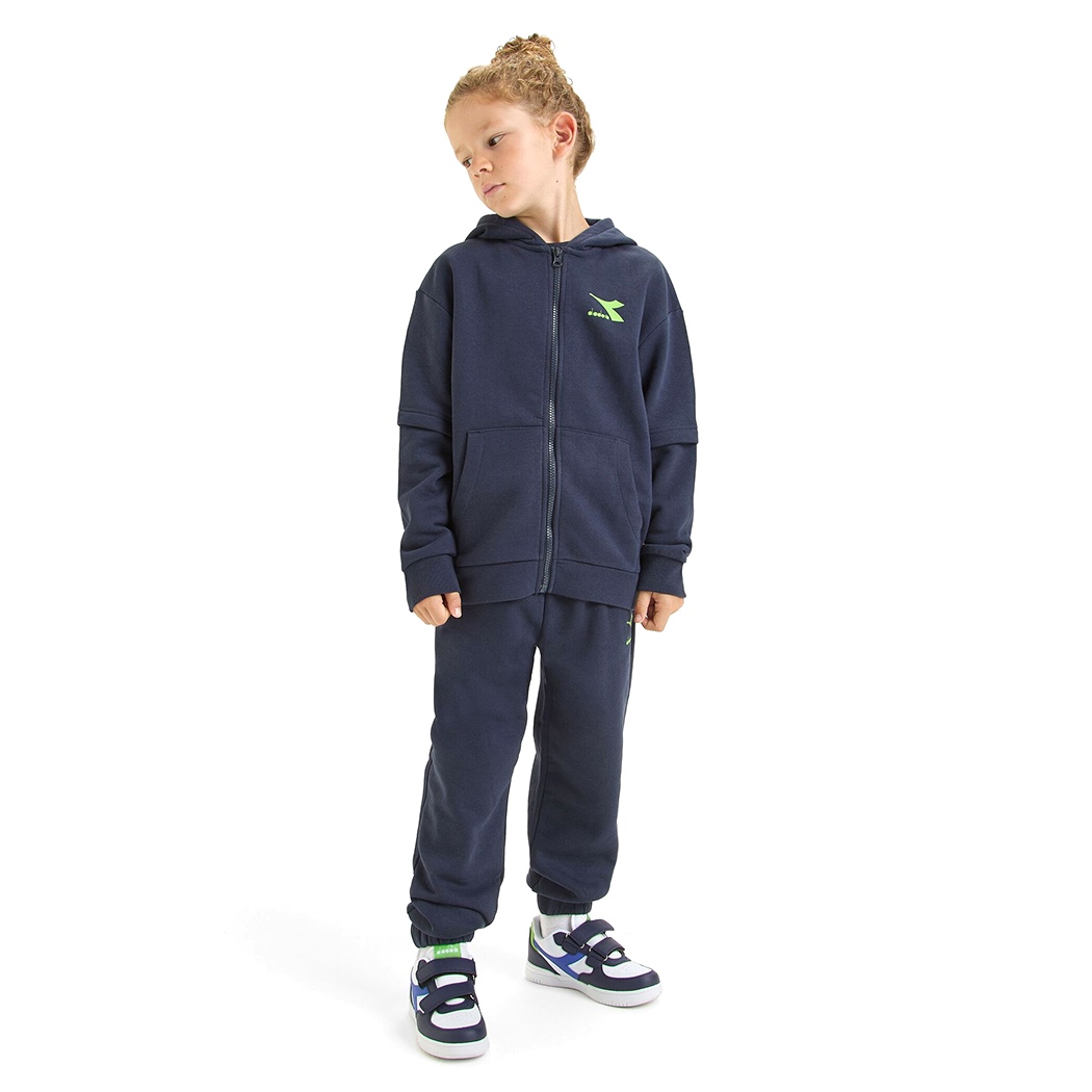 DIADORA JB.TRACKSUIT HD FZ NEON TUTA FELPA COMPLETO BAMBINI INVERNALE 102.179881