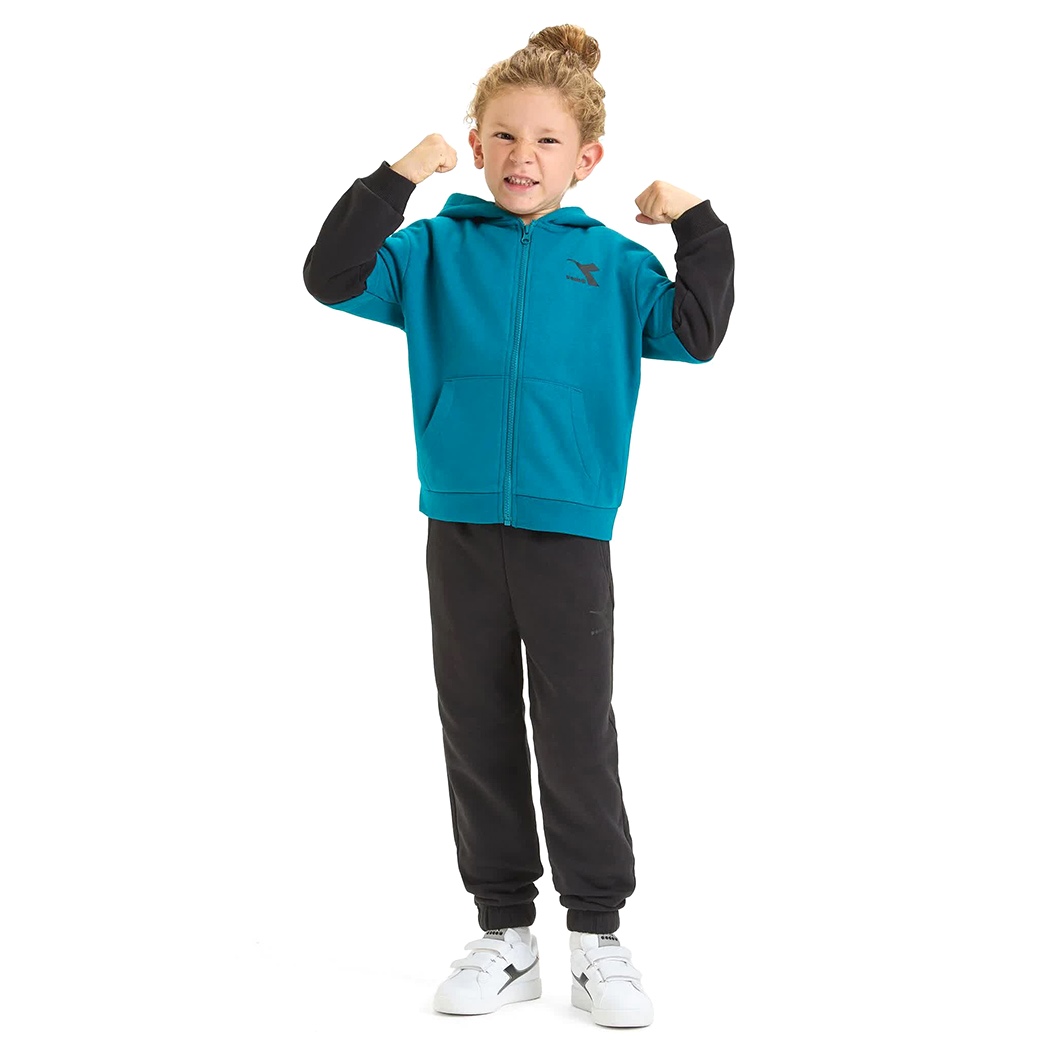 DIADORA JB.TRACKSUIT HD FZ NEON TUTA FELPA COMPLETO BAMBINI INVERNALE 102.179881
