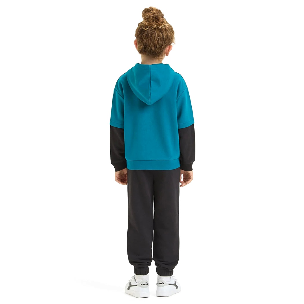 DIADORA JB.TRACKSUIT HD FZ NEON TUTA FELPA COMPLETO BAMBINI INVERNALE 102.179881