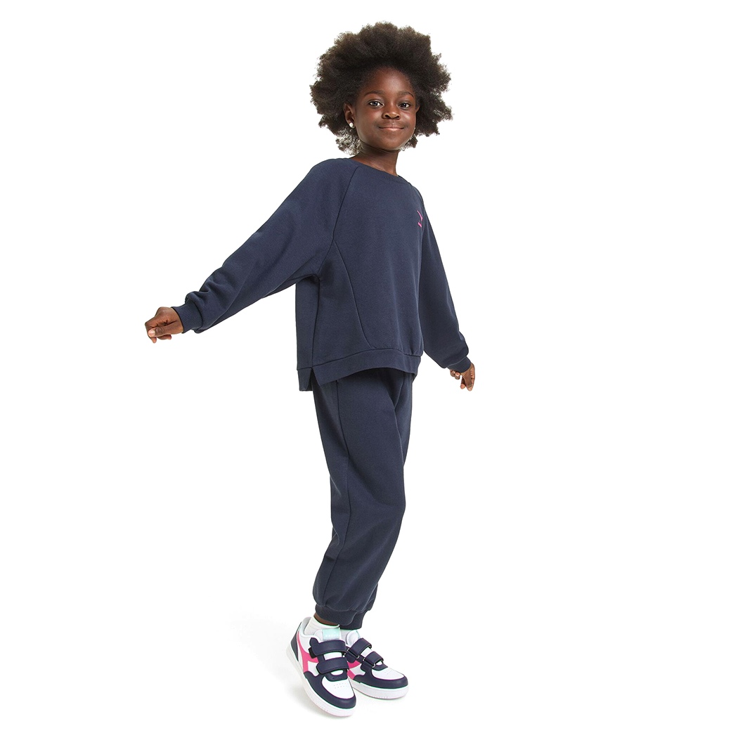 DIADORA JB. TRACKSUIT HD GLOSS TUTA FELPA COMPLETO BAMBINE INVERNALE 102.179867