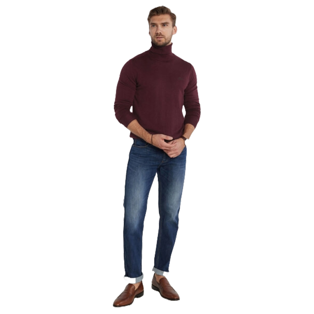 GUESS MAGLIA MAGLIONE PULLOVER UOMO COLLO ALTO DOLCEVITA INVERNALE M3BR10Z3052