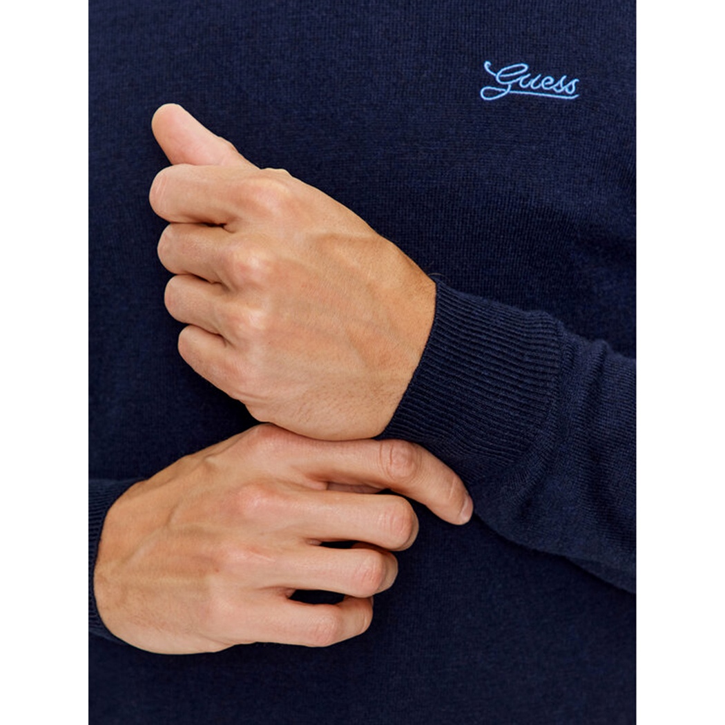 GUESS MAGLIA MAGLIONE PULLOVER UOMO COLLO ALTO DOLCEVITA INVERNALE M3BR10Z3052