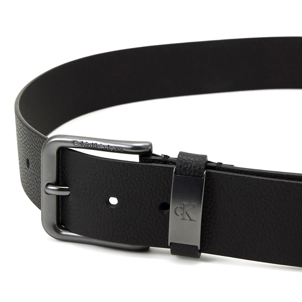 CALVIN KLEIN CINTURA UOMO LOGO IMPRESSO VERA PELLE FIBBIA BELT CINTA K50K5I0782