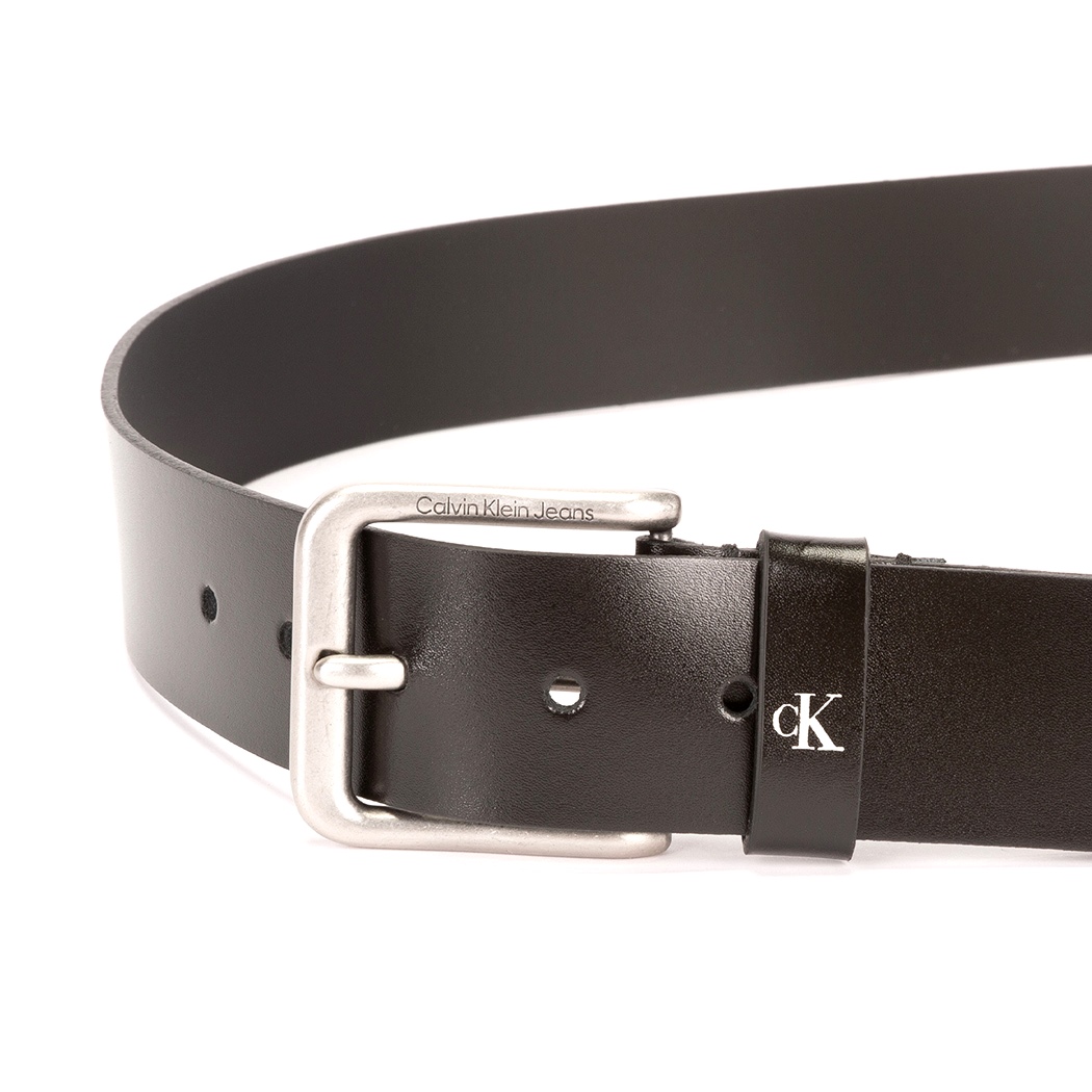 CALVIN KLEIN CINTURA UOMO LOGO IMPRESSO VERA PELLE FIBBIA BELT CINTA K50K5I0785