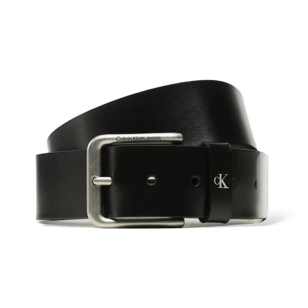 CALVIN KLEIN CINTURA UOMO LOGO IMPRESSO VERA PELLE FIBBIA BELT CINTA K50K5I0785