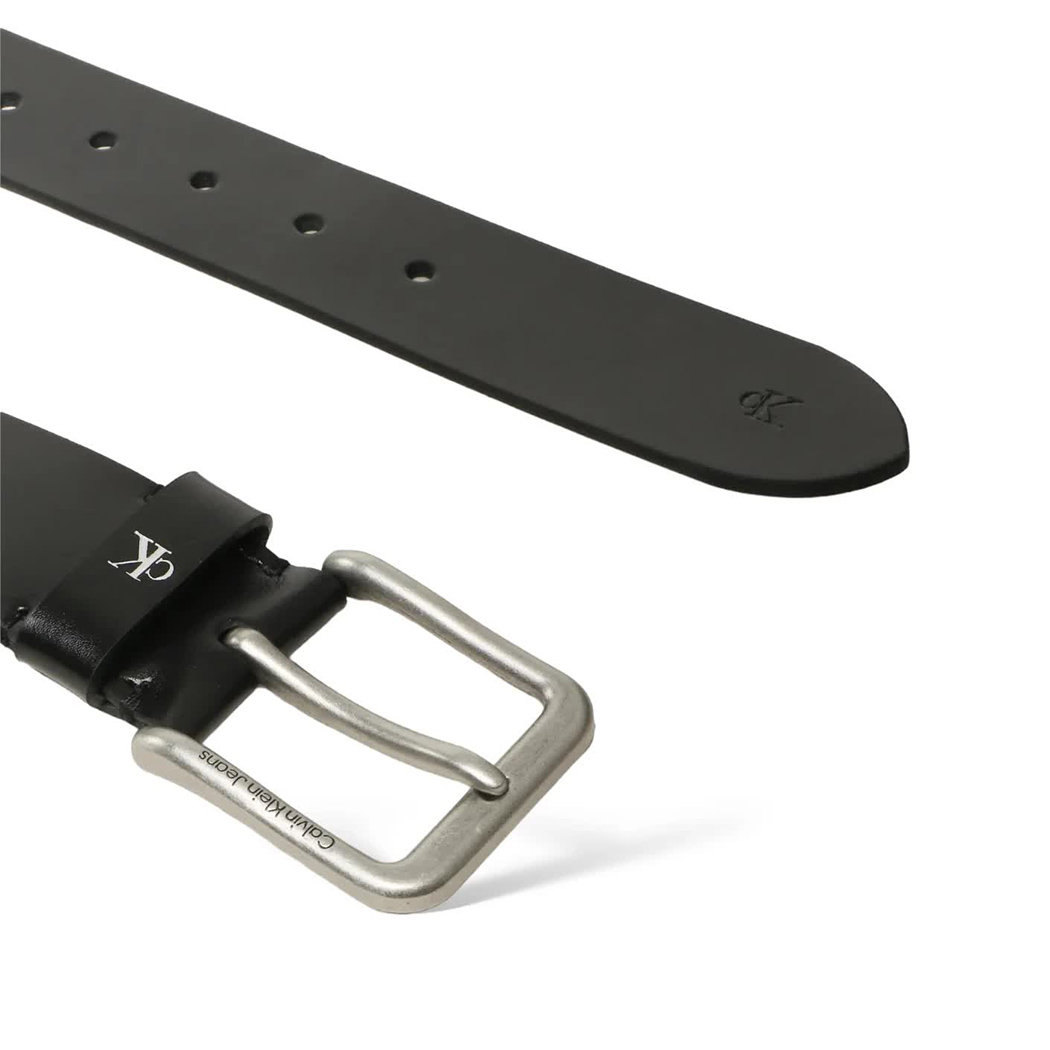CALVIN KLEIN CINTURA UOMO LOGO IMPRESSO VERA PELLE FIBBIA BELT CINTA K50K5I0785