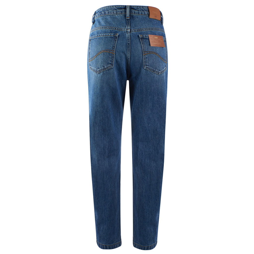 YES ZEE JEANS DONNA 5 TASCHE VITA ALTA CROPPED MOM FIT PANTS 5 TASCHE P337/W538