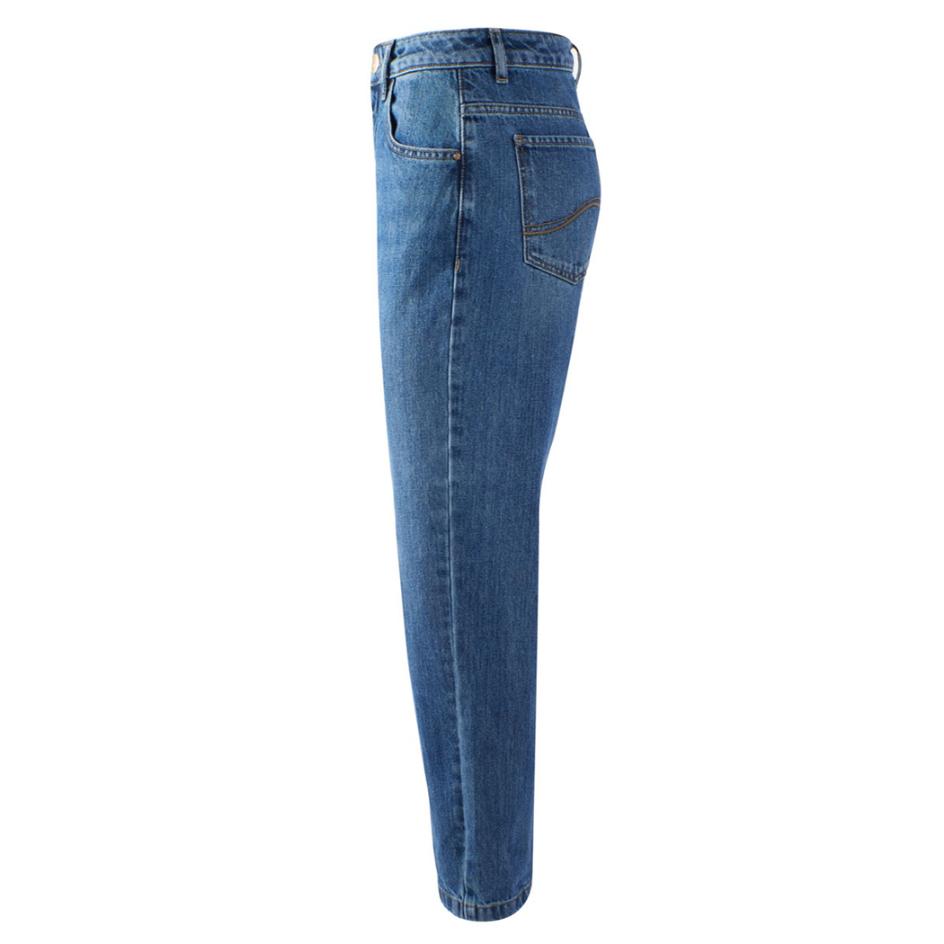 YES ZEE JEANS DONNA 5 TASCHE VITA ALTA CROPPED MOM FIT PANTS 5 TASCHE P337/W538