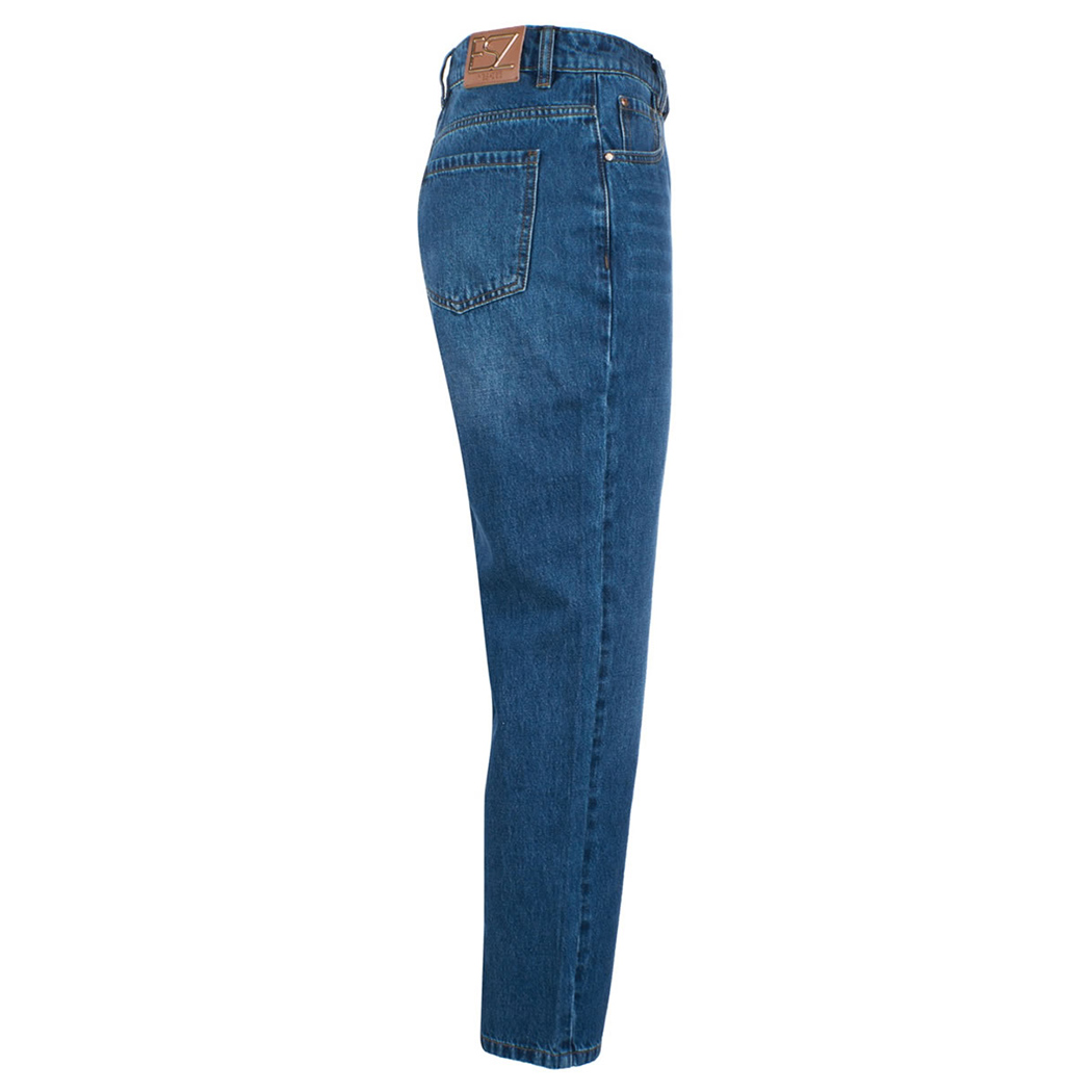 YES ZEE JEANS DONNA 5 TASCHE VITA ALTA CROPPED MOM FIT PANTS 5 TASCHE P337/P705