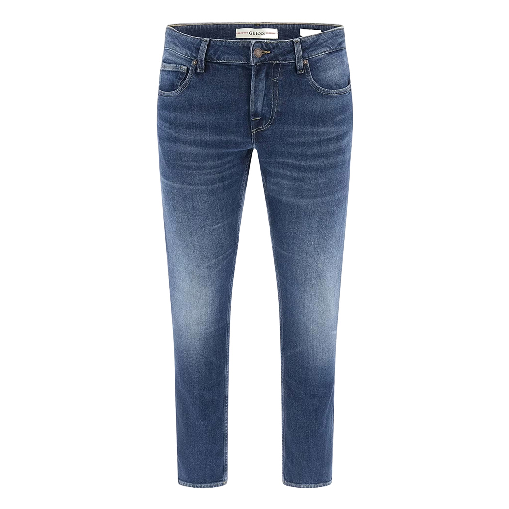 GUESS JEANS UOMO MIAMI PANTALONI SKINNY DENIM SLIM COTONE STRETCH M2YAN1D4Q42