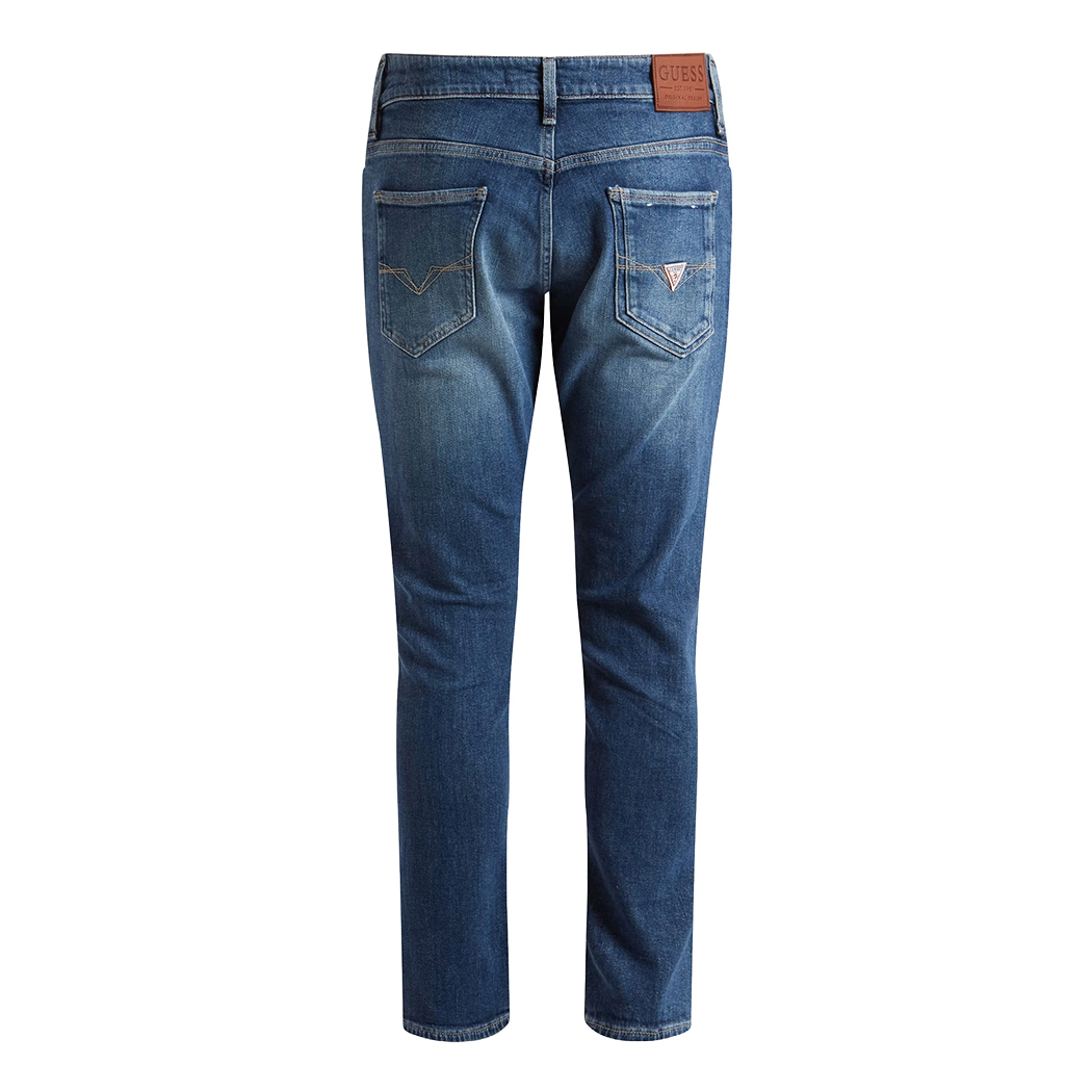 GUESS JEANS UOMO MIAMI PANTALONI SKINNY DENIM SLIM COTONE STRETCH M2YAN1D4Q42