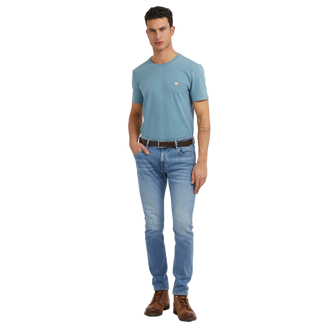 GUESS JEANS SKINNY MIAMI PANTALONI DENIM SLIM UOMO COTONE STRETCH M2YAN1D4Q43