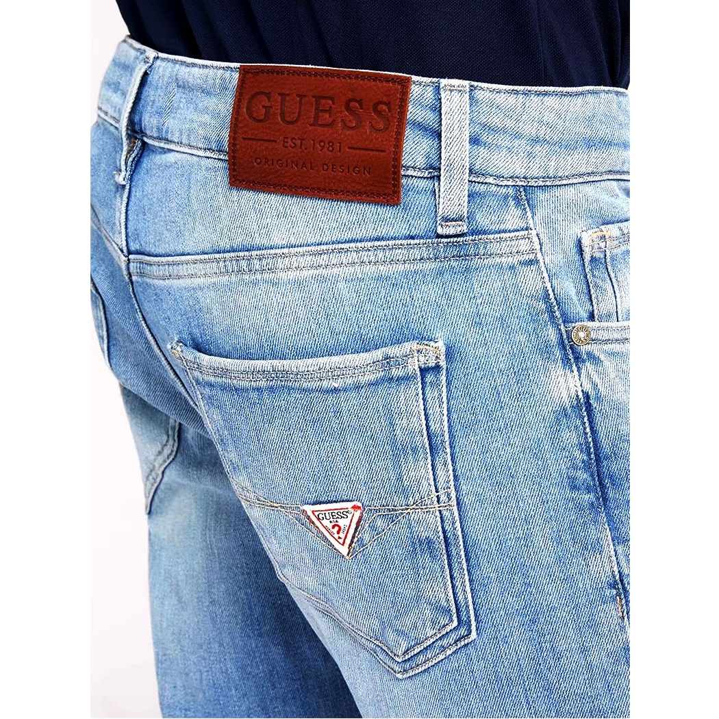 GUESS JEANS SKINNY MIAMI PANTALONI DENIM SLIM UOMO COTONE STRETCH M2YAN1D4Q43