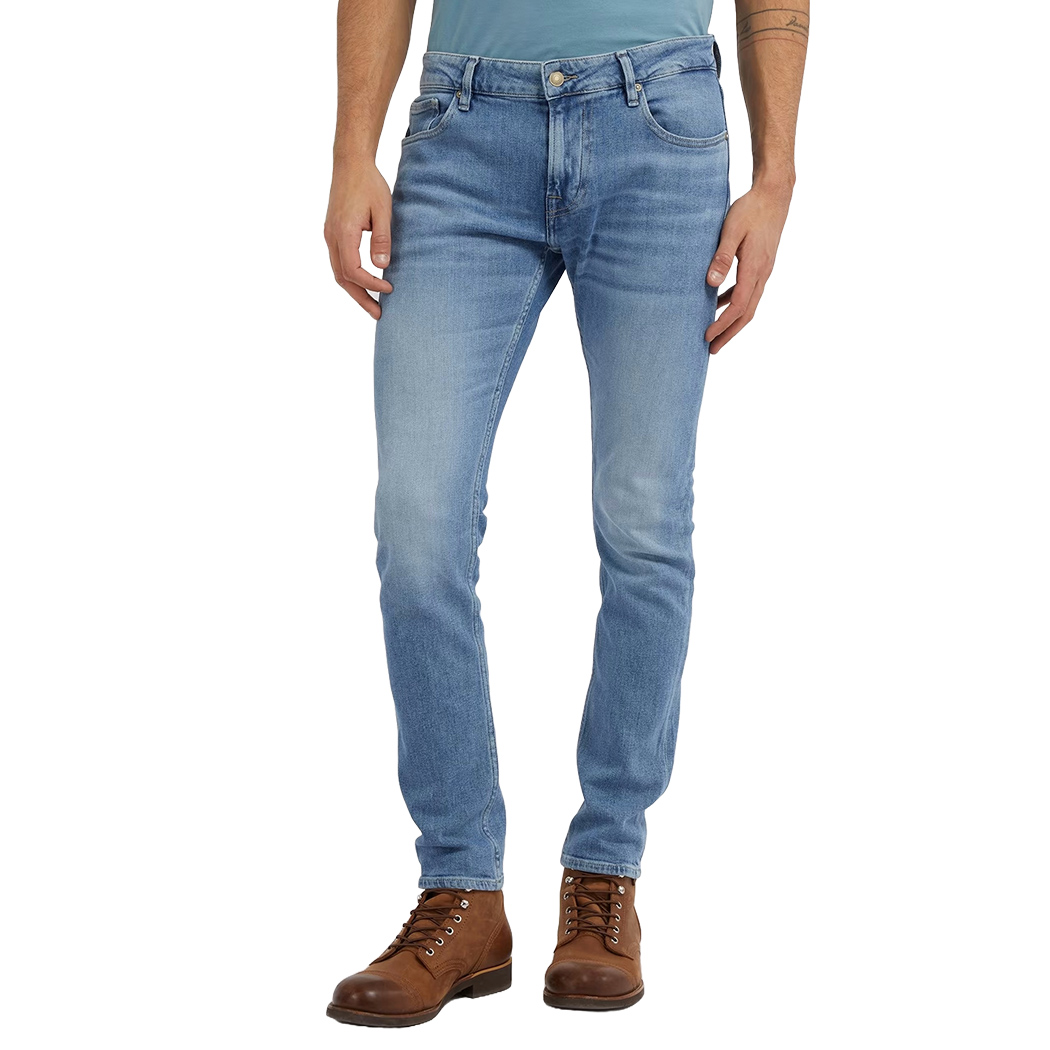 GUESS JEANS SKINNY MIAMI PANTALONI DENIM SLIM UOMO COTONE STRETCH M2YAN1D4Q43