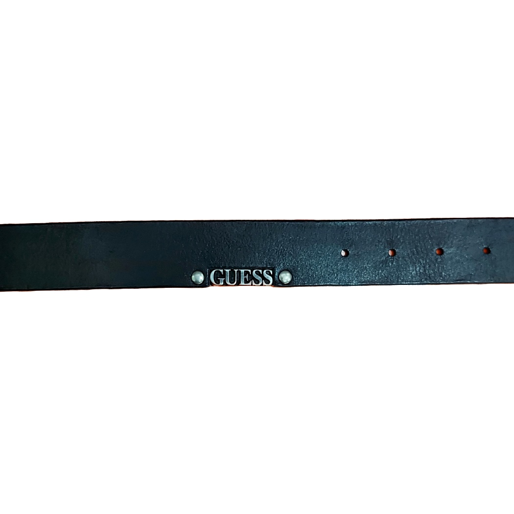 GUESS CINTURA UOMO LOGO METALLICO VERA PELLE FIBBIA BELT BOY CINTA M4RZ06L0U30