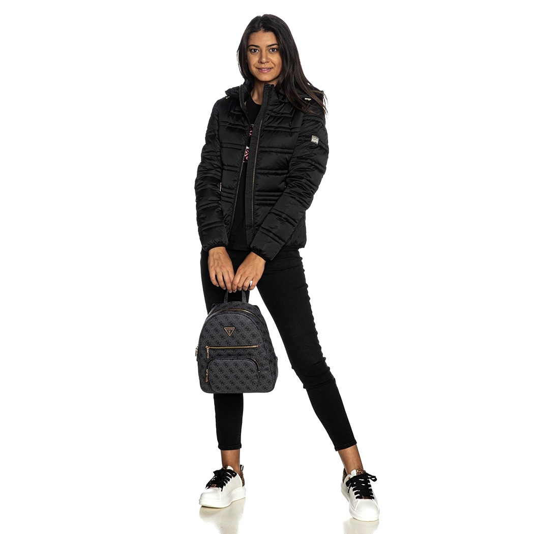 YES-ZEE GIUBBOTTO DONNA GIUBBINO GIACCA PIUMINO CAPPUCCIO AMOVIBILE J007/M800