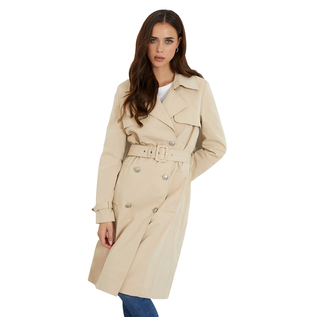 GUESS TRENCH CLASSICO CAPPOTTO DONNA GIACCA GIUBBINO PRIMAVERILE W4RL00WF5Z2