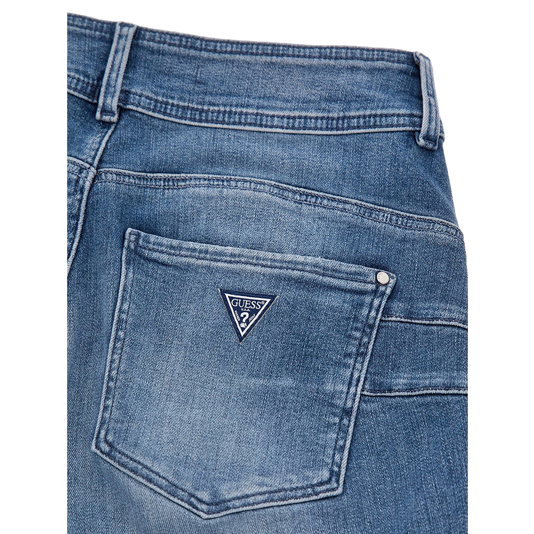 GUESS JEANS PANTALONI DONNA ZAMPETTA SHAPE UP STRAIGHT A VITA ALTA W4RA0VD4Q0E