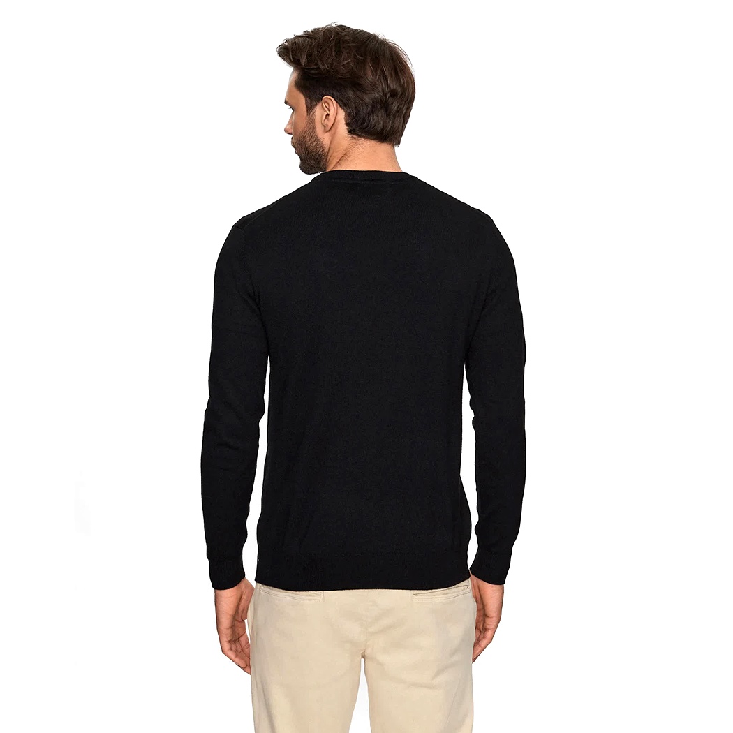 GUESS MAGLIA MAGLIONE GIROCOLLO MISTO LANA PULLOVER UOMO LOGO M3YR03Z3052