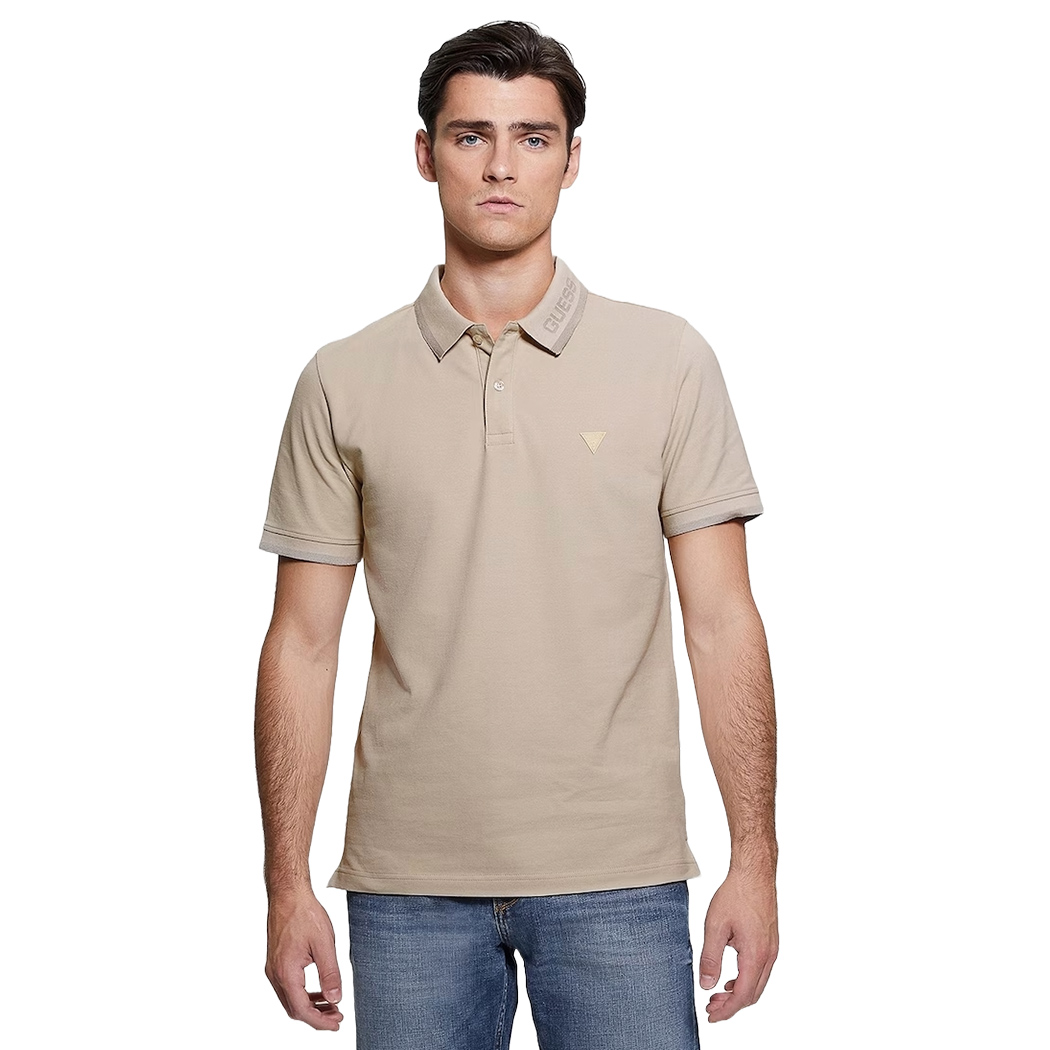 GUESS POLO UOMO T-SHIRT PIQUET COTONE STRETCH MAGLIA ESTATE SPORT M4RP60K7O64