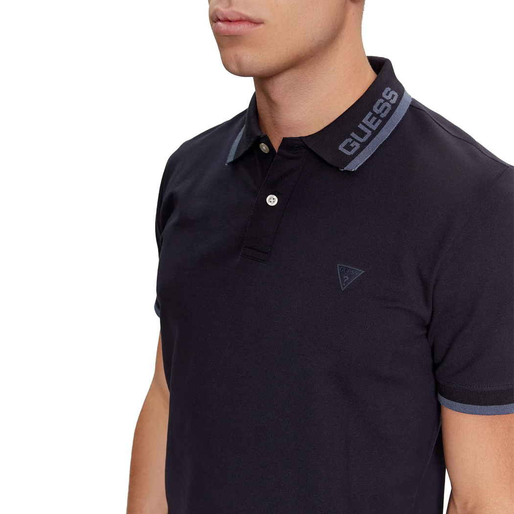 GUESS POLO UOMO T-SHIRT PIQUET COTONE STRETCH MAGLIA ESTATE SPORT M4RP60K7O64
