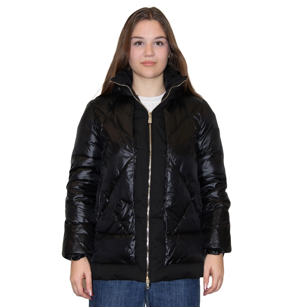 YES-ZEE GIUBBOTTO DONNA GIUBBINO GIACCA TRAPUNTATO FINTO GILET ZIP O008/O100