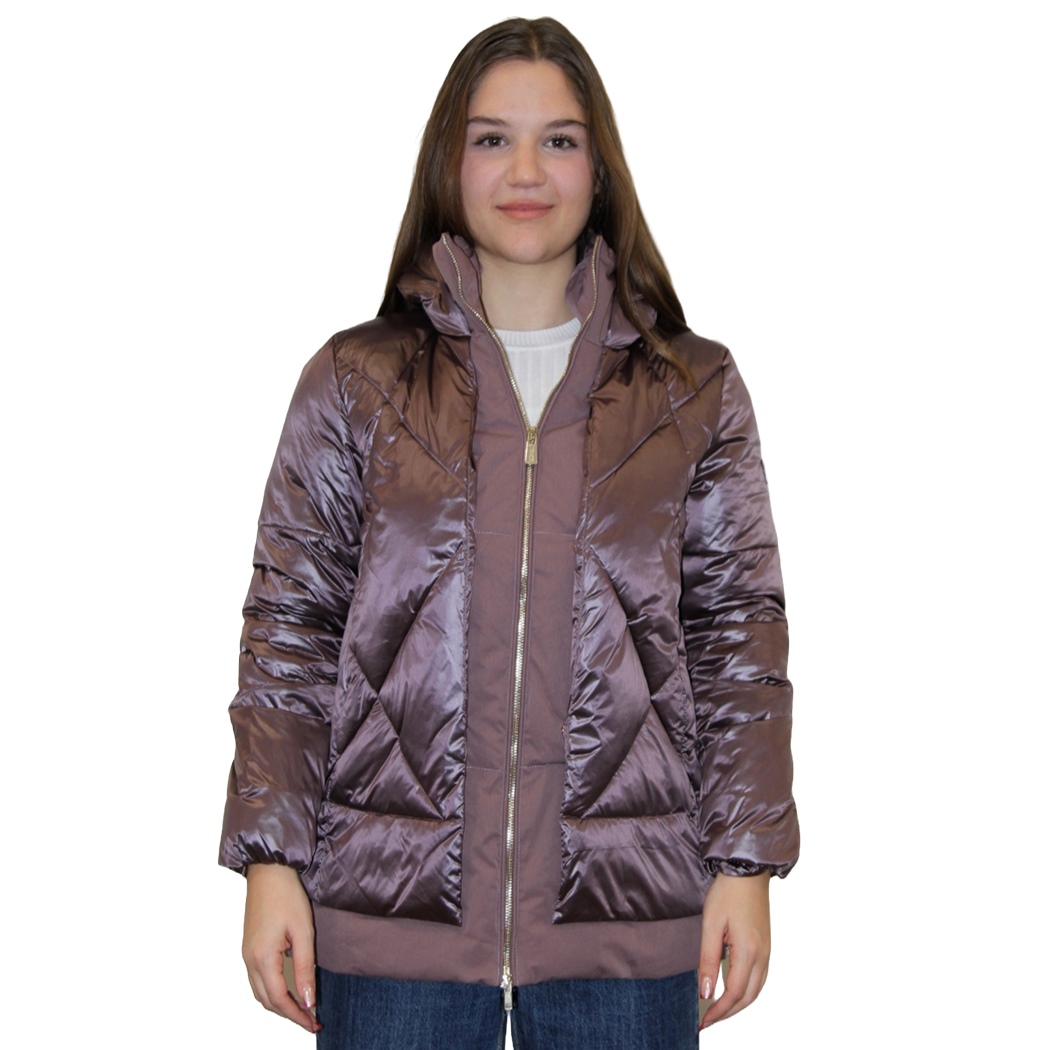 YES-ZEE GIUBBOTTO DONNA GIUBBINO GIACCA TRAPUNTATO FINTO GILET ZIP O008/O100