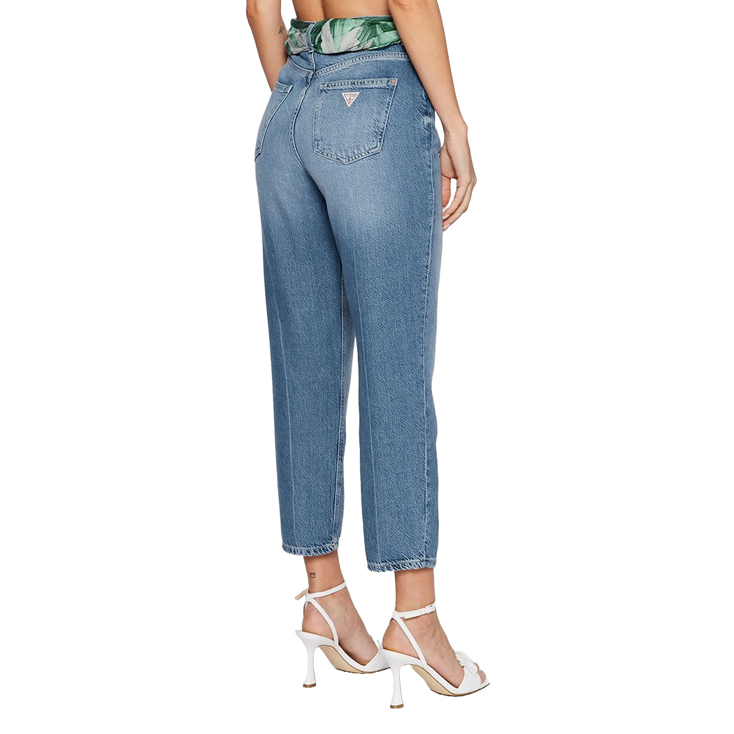 GUESS JEANS PANTALONI 5 TASCHE DONNA GIRL MOM VINTAGE VITA ALTA W4RA21D5912