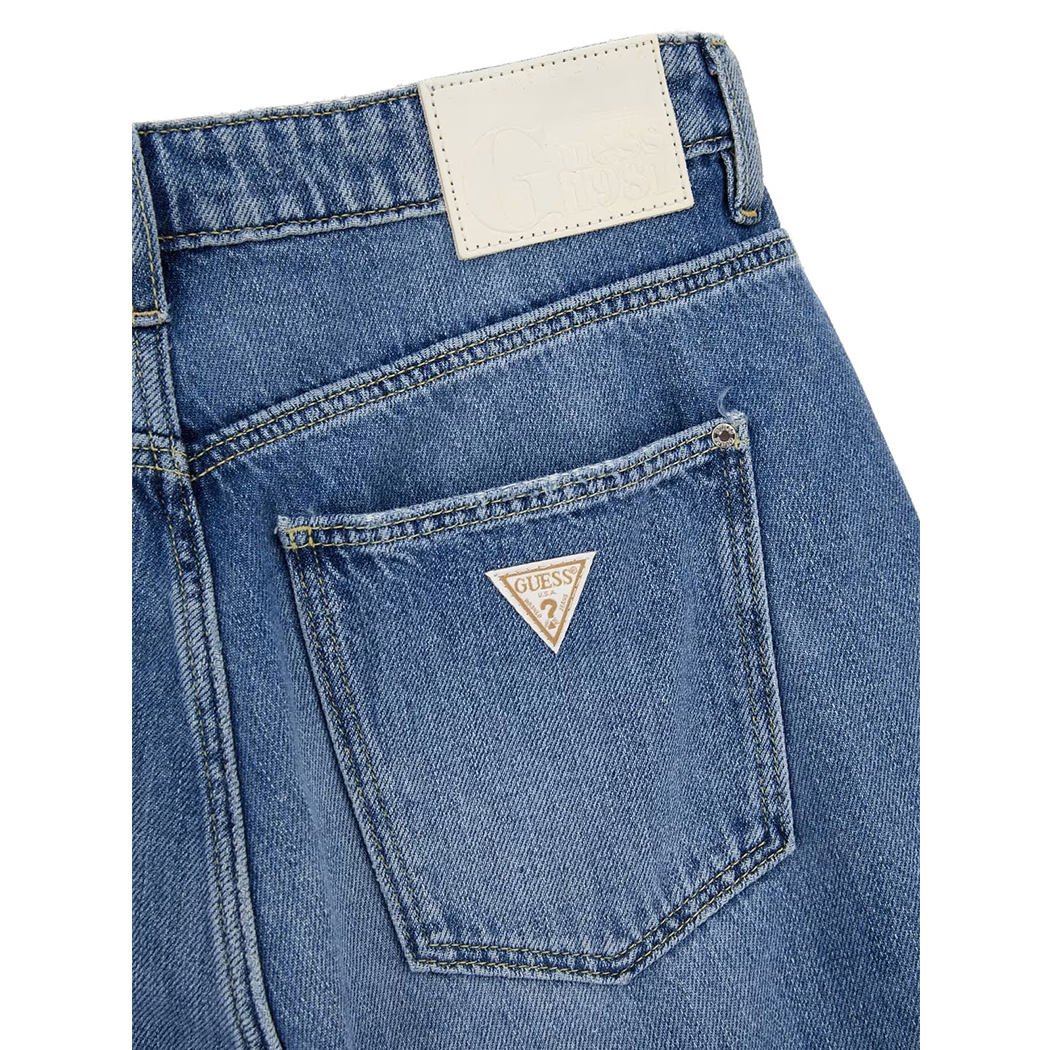 GUESS JEANS PANTALONI 5 TASCHE DONNA GIRL MOM VINTAGE VITA ALTA W4RA21D5912