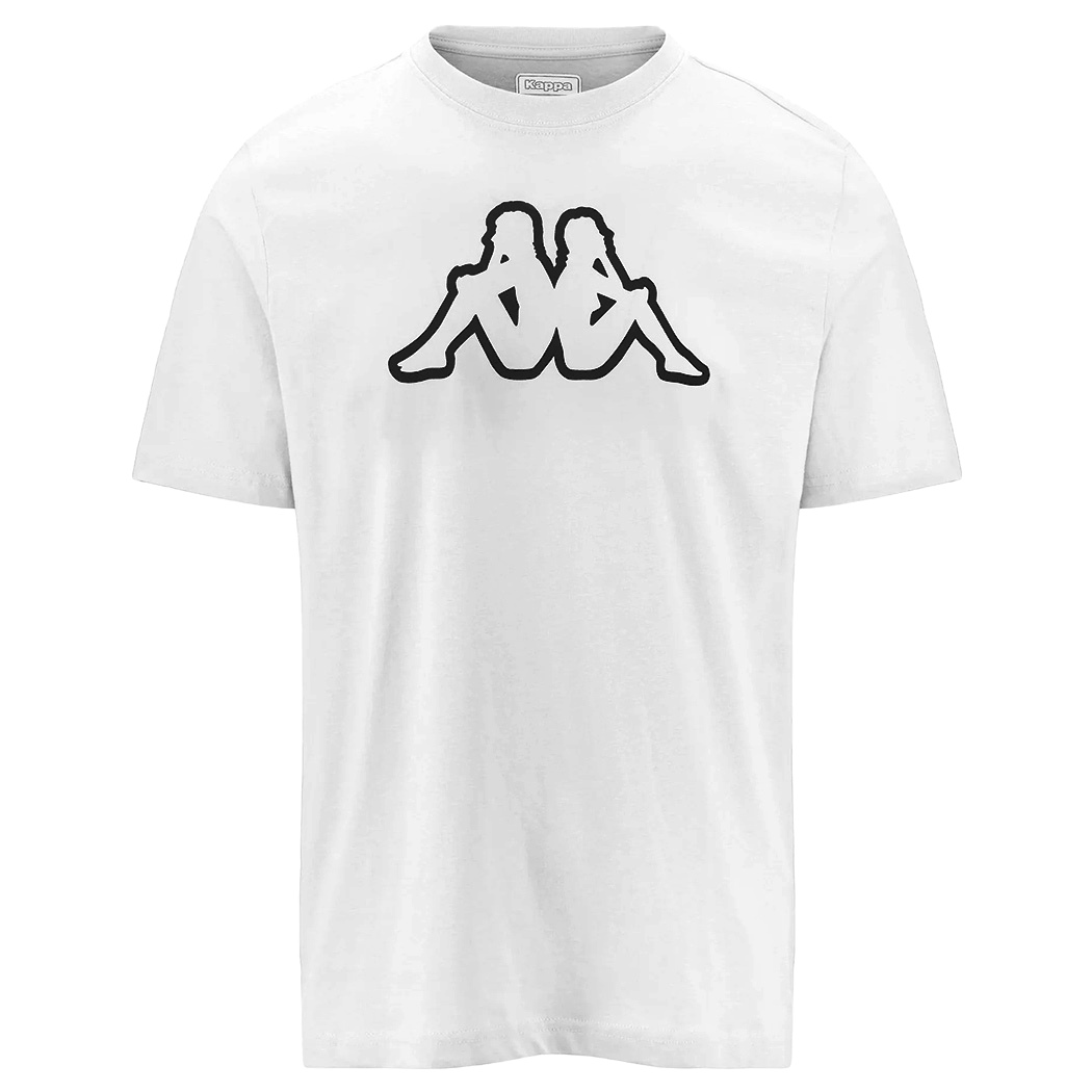 KAPPA T-SHIRT UOMO MAGLIA COTONE JERSEY SPORT REGULAR FIT LOGO CROMEN 303HZ70
