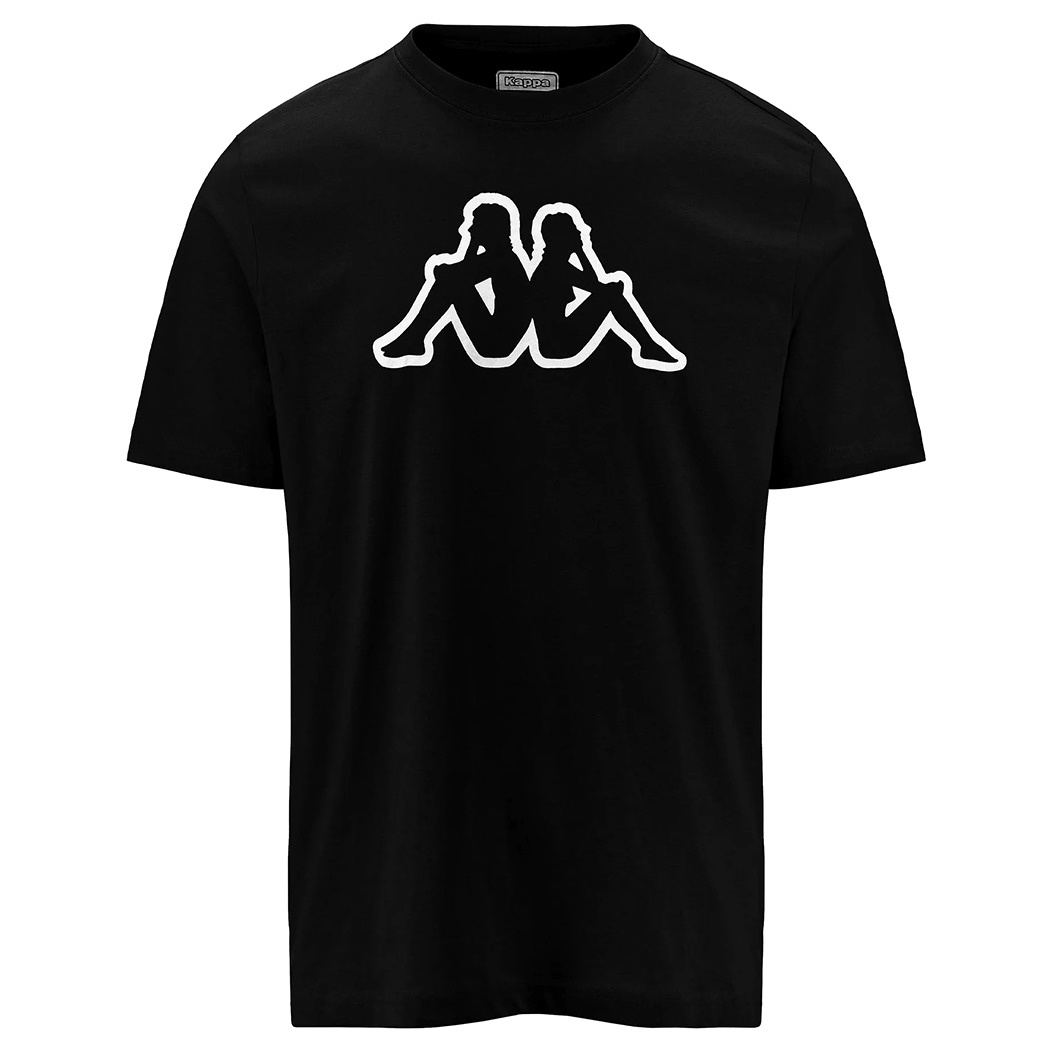 KAPPA T-SHIRT UOMO MAGLIA COTONE JERSEY SPORT REGULAR FIT LOGO CROMEN 303HZ70