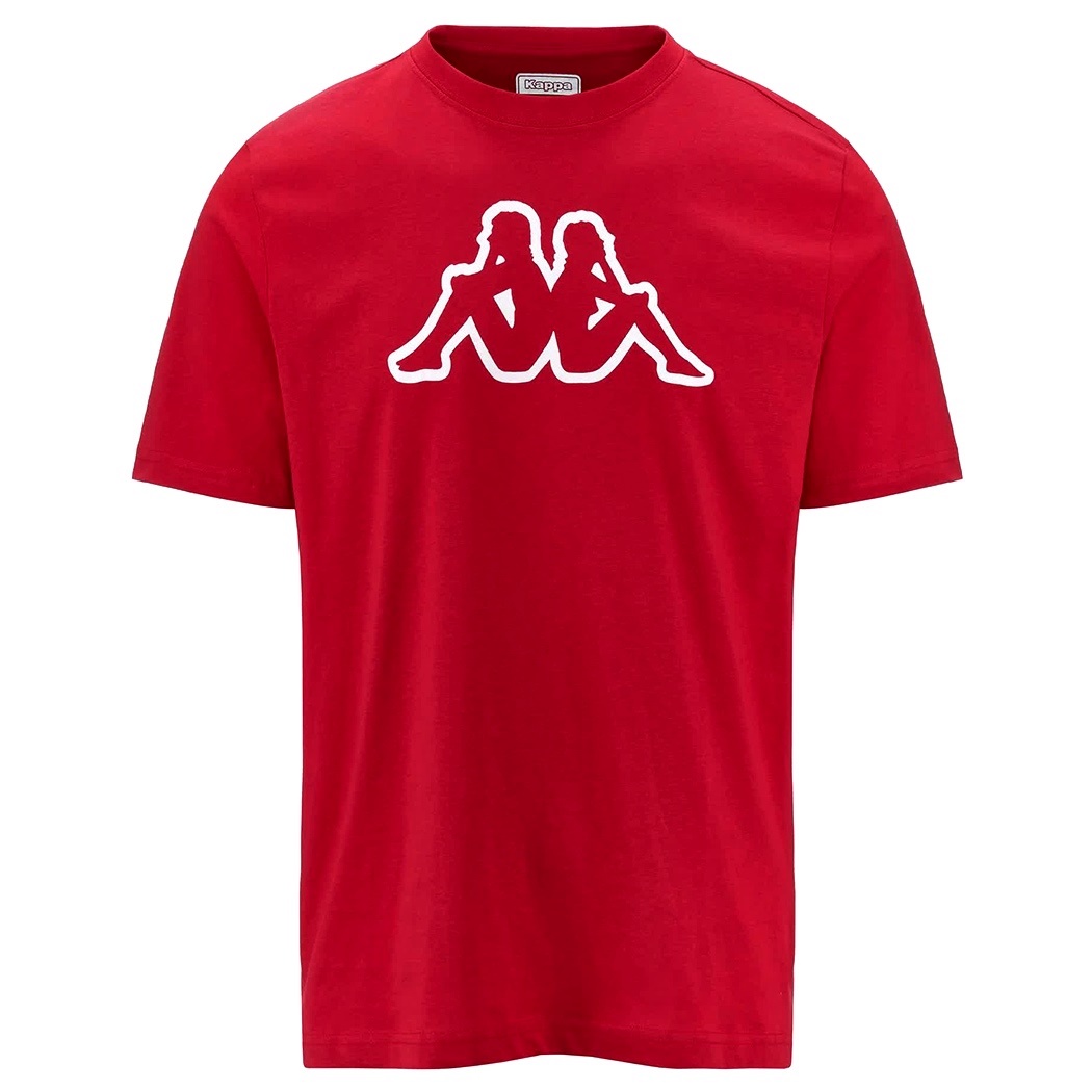 KAPPA T-SHIRT UOMO MAGLIA COTONE JERSEY SPORT REGULAR FIT LOGO CROMEN 303HZ70