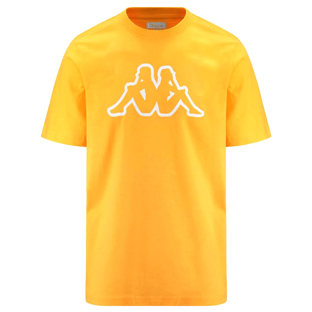 KAPPA T-SHIRT UOMO MAGLIA COTONE JERSEY SPORT REGULAR FIT LOGO CROMEN 303HZ70
