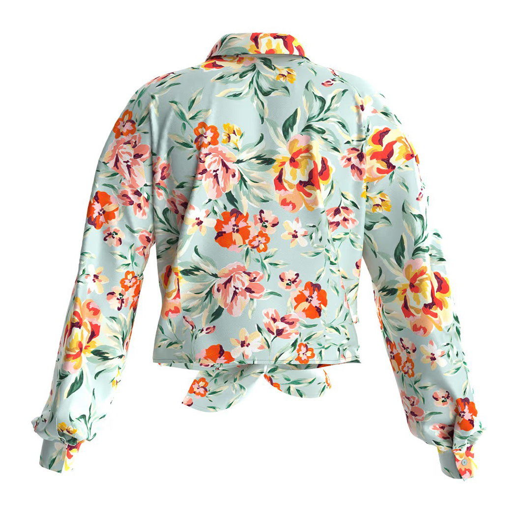 GUESS CAMICIA DONNA CON FIOCCO T-SHIRT BLOUSE NODO SATIN FANTASIA W3GH93WD8G2