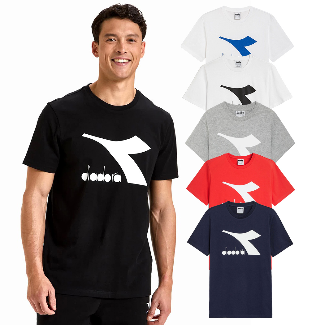 DIADORA T-SHIRT SS CORE UOMO MAGLIA COTONE SPORT TINTA UNITA LOGO 102.179759