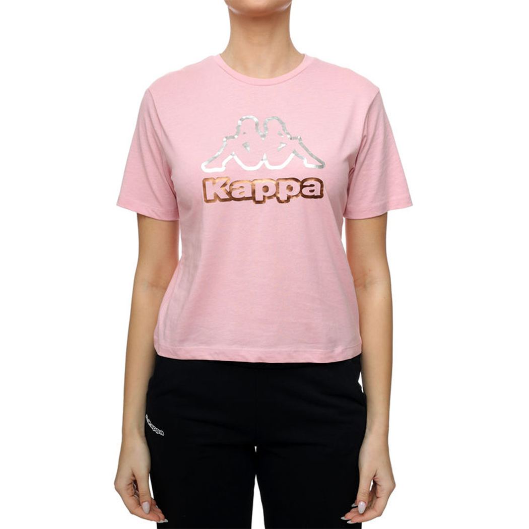 KAPPA LOGO FALELLA T-SHIRT DONNA MAGLIA COTONE SPORT COMFORT CANGIANTE 381R3UW