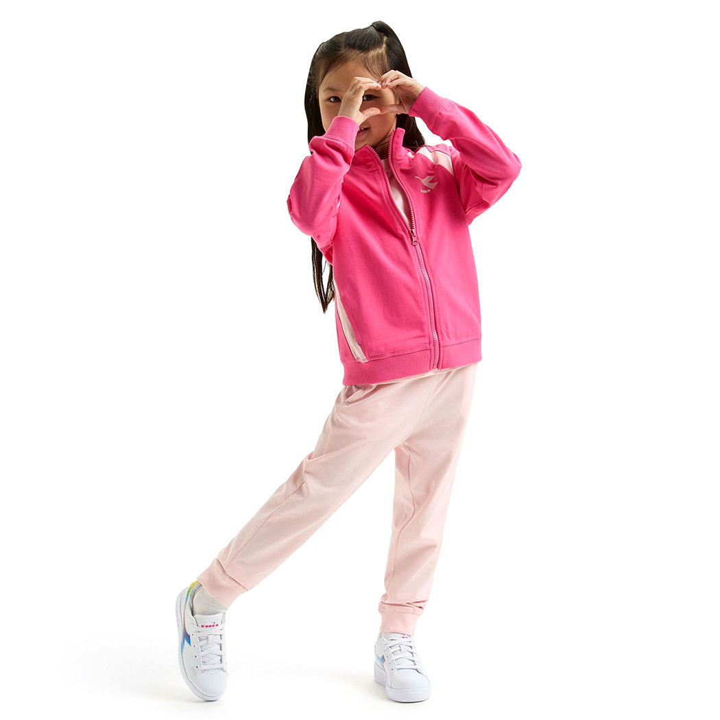 DIADORA JU.TRACKSUIT FZ CORE TUTA  FELPA PRIMAVERILE COMPLETO BAMBINI 102.180464