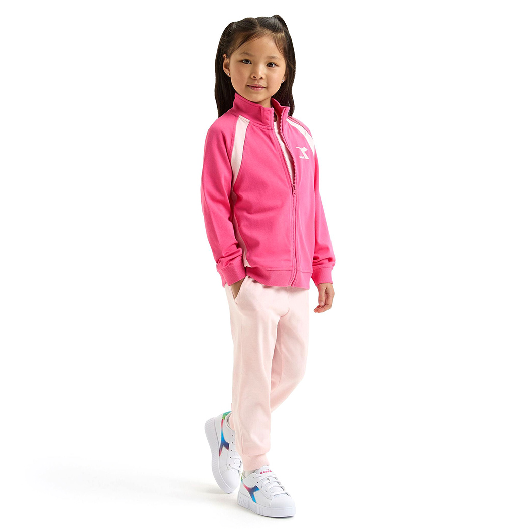 DIADORA JU.TRACKSUIT FZ CORE TUTA FELPA PRIMAVERILE COMPLETO BAMBINI 102.180464