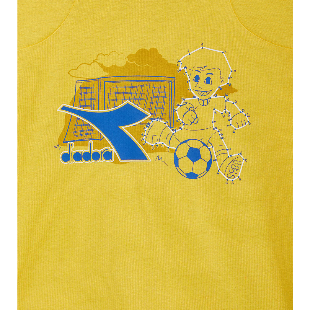 DIADORA JB.SET SS RIDDLE COMPLETO COTONE BAMBINO T-SHIRT PANTALONCINI 102.180456