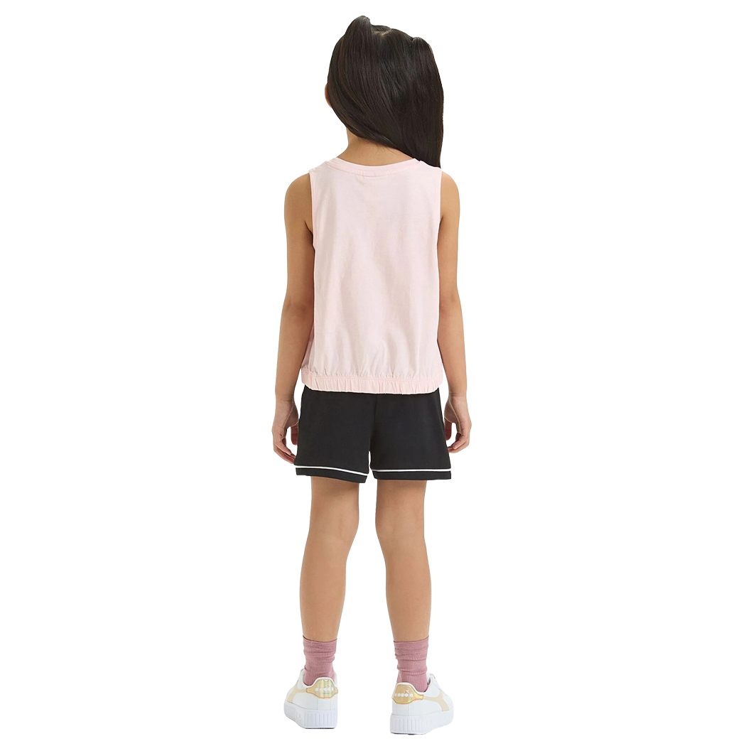 DIADORA JG.SET SS PUZZLES COMPLETO COTONE BIMBA CANOTTA PANTALONCINI 102.180462