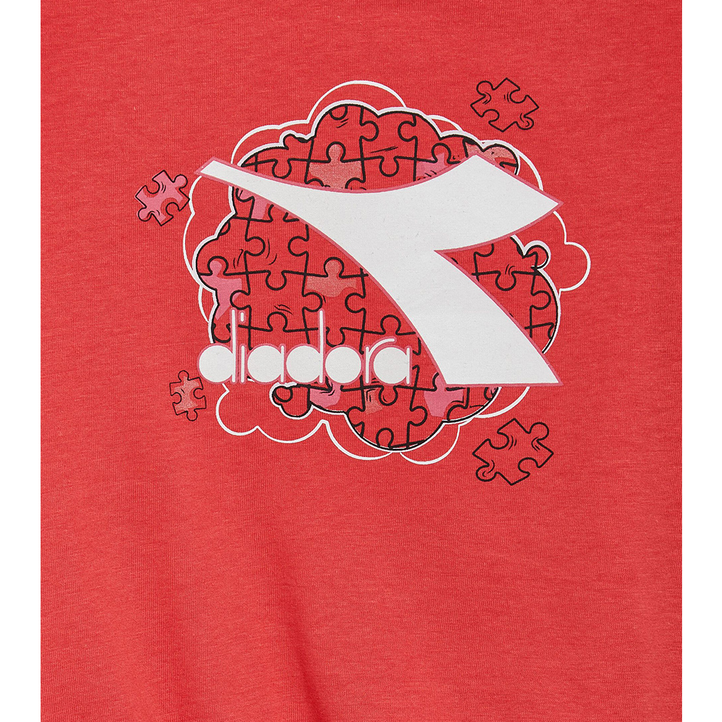 DIADORA JG.SET SS PUZZLES COMPLETO COTONE BIMBA CANOTTA PANTALONCINI 102.180462