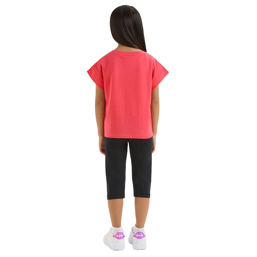 DIADORA JG. SET SS PUZZLES LOGO COMPLETINO SET BIMBA T-SHIRT LEGGINGS 102.180463